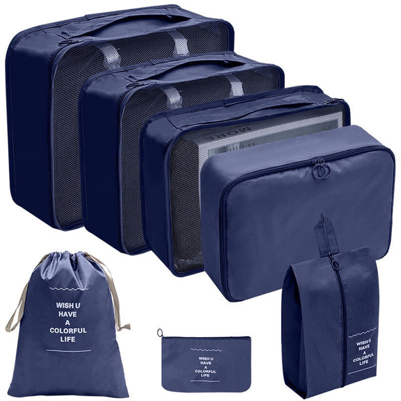 Kit 7 Bolsas Organizadoras Para Viagem